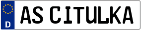 Trailer License Plate